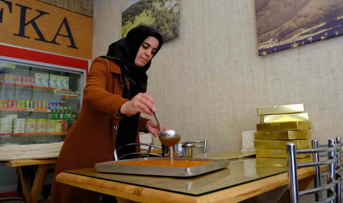 Erzincan'ın coğrafi işaretli tatlısı kesme kadayıf, Ramazan ayında talep görüyor.