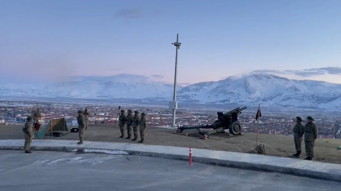 Erzincan'da, 59. Topçu Tugayı'na bağlı birlikler ramazan ayında her gün