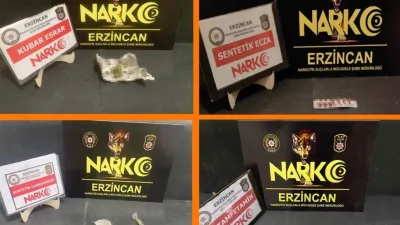 Erzincan'da uyuşturucu ticareti ve kullanımından şüphelenilen 7 kişi yakalandı. Ele