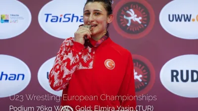 Arnavutluk'un Tiran kentinde düzenlenen U23 Avrupa Şampiyonası'nda Elmira Yasin, çekişmeli