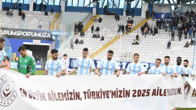 Erzurumspor, Manisa FK maçında "En Büyük Ailemizin, Türkiye’mizin 2025 Aile