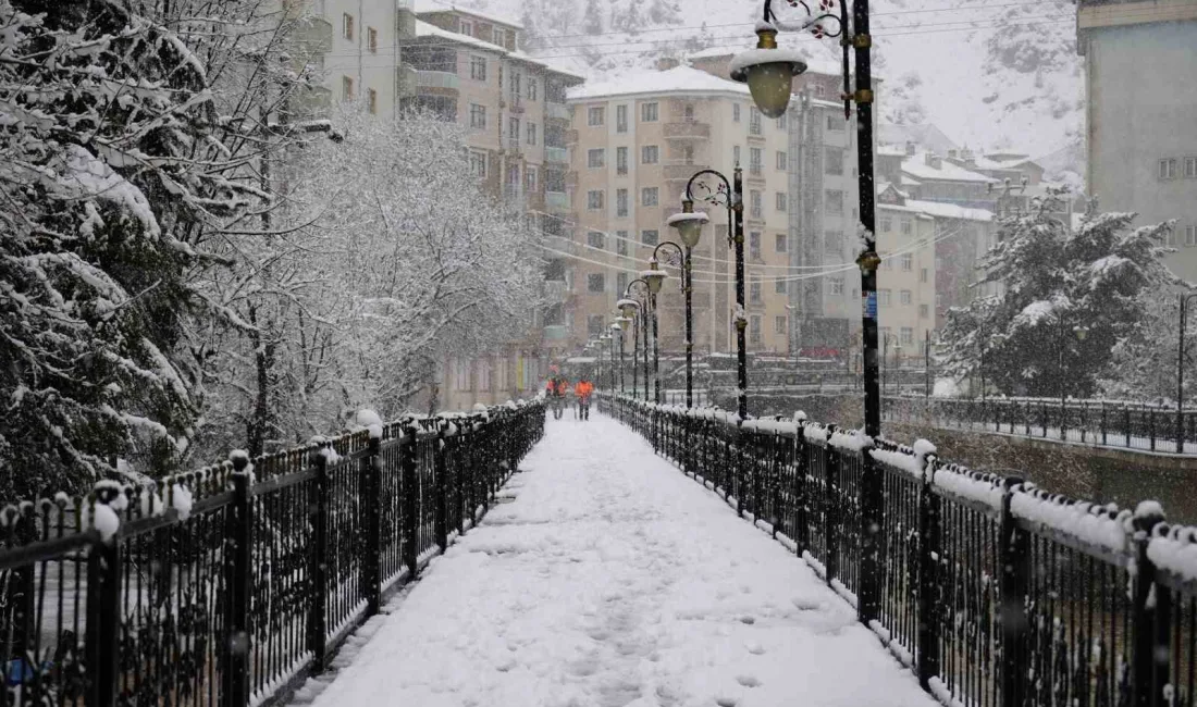 Gümüşhane'de bahar havasının etkisiyle kışlıklarını kaldırıp hazırlık yapan vatandaşlar, ansızın