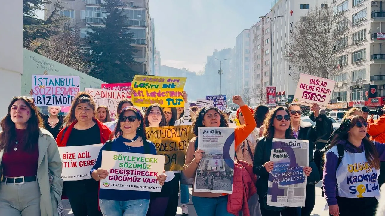 8 Mart Kadınlar Günü’nde Ankara’da kadınlar eşitlik, özgürlük ve dayanışma