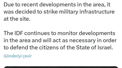 İsrail ordusu, Suriye'deki eski rejime ait silahların depolandığı askeri bölgeyi