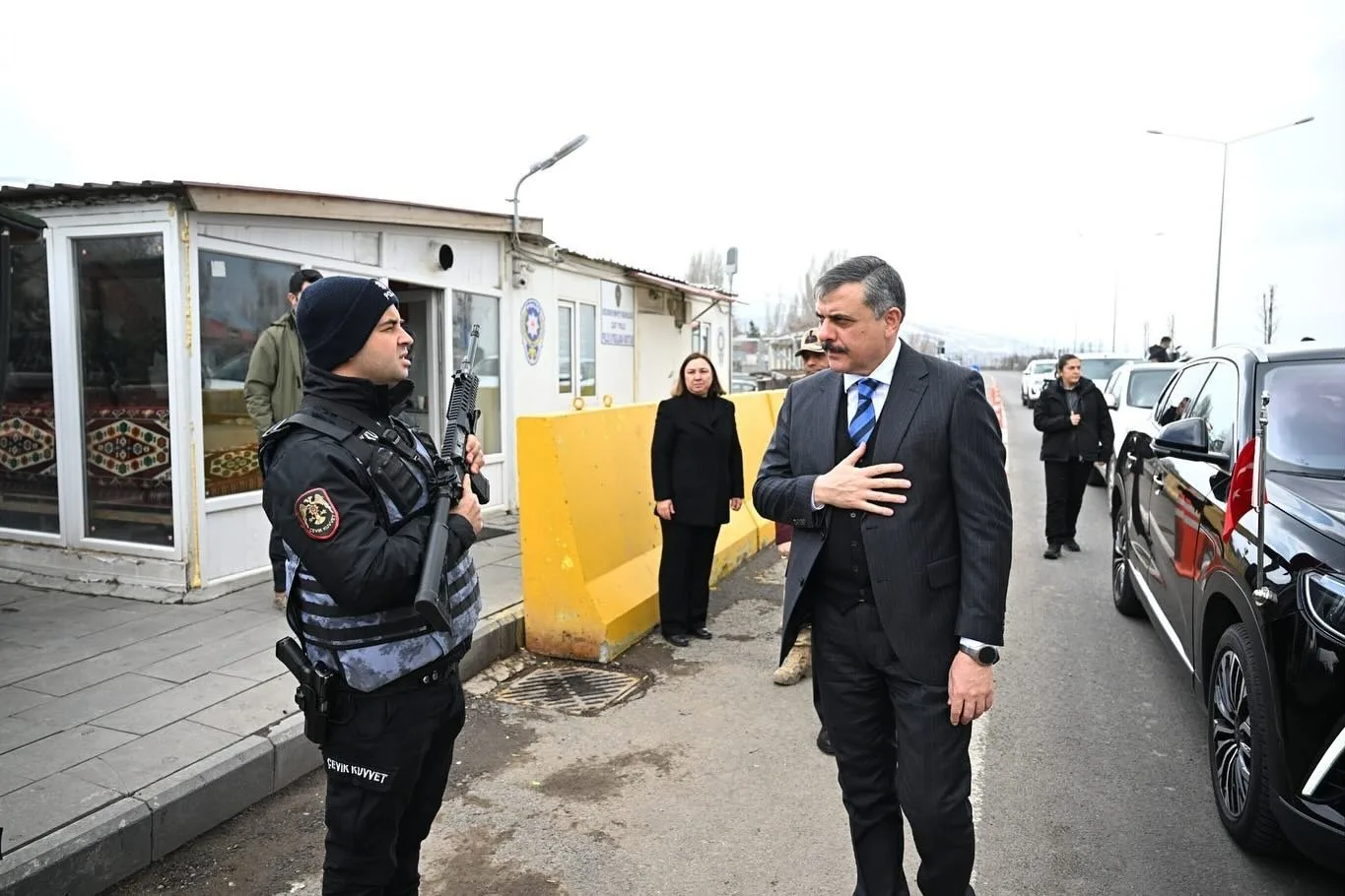 Erzurum Valisi Mustafa Çiftçi, Ramazan Bayramı'nda Jandarma ve Polis Kontrol