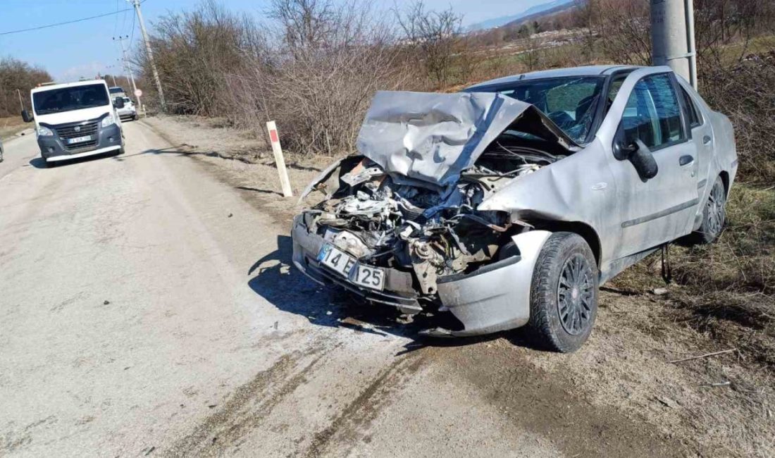 Bolu-Abant yolunda kamyonet ile otomobilin çarpışması neticesinde meydana gelen kazada