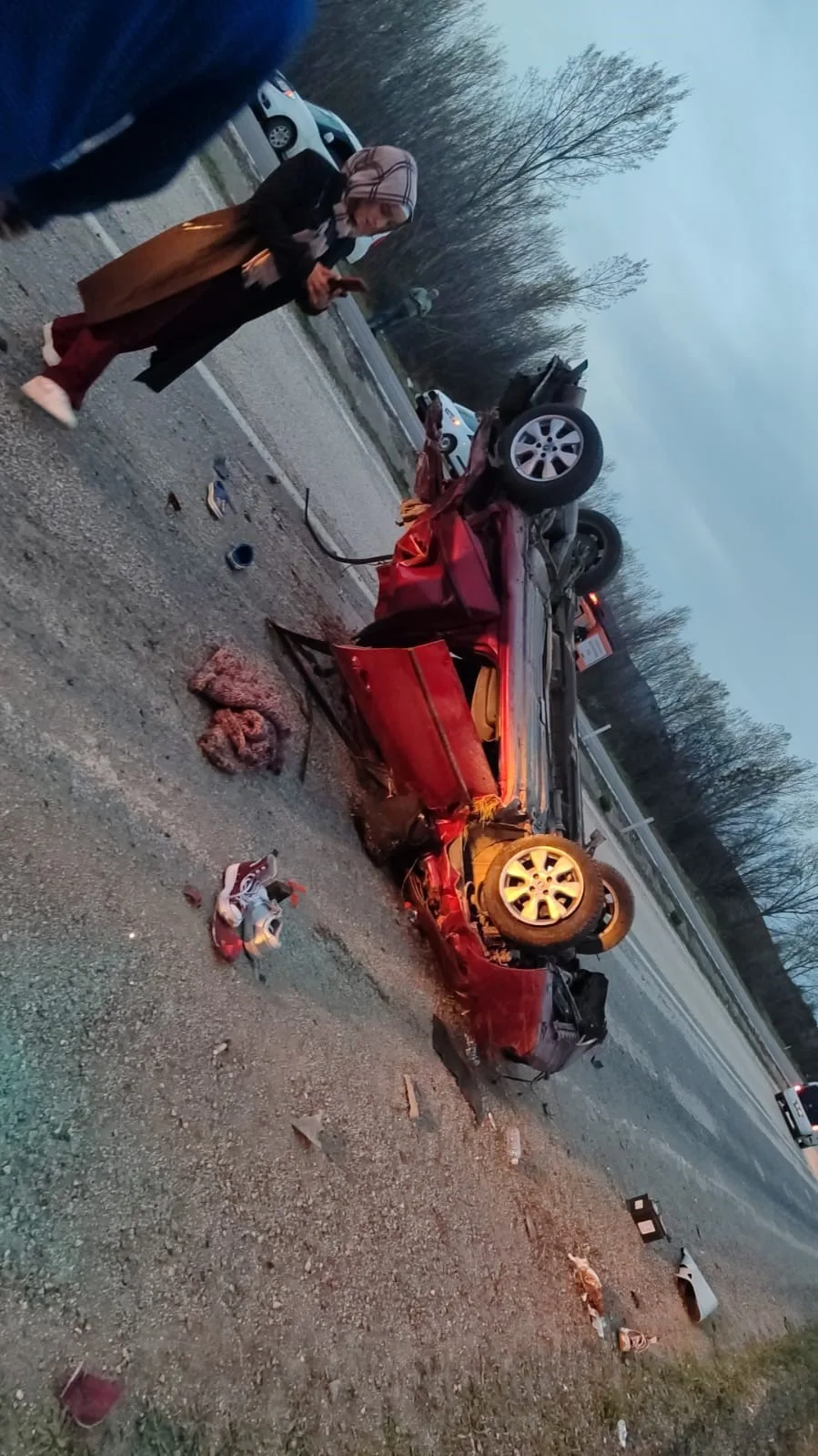 Taşköprü, Kastamonu-Sinop karayolunda meydana gelen kazada Batuhan Y. adlı sürücü