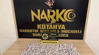 Kütahya'da Narkotik Suçlarla Mücadele Şube Müdürlüğü operasyonunda F.Y'nin evinde ve