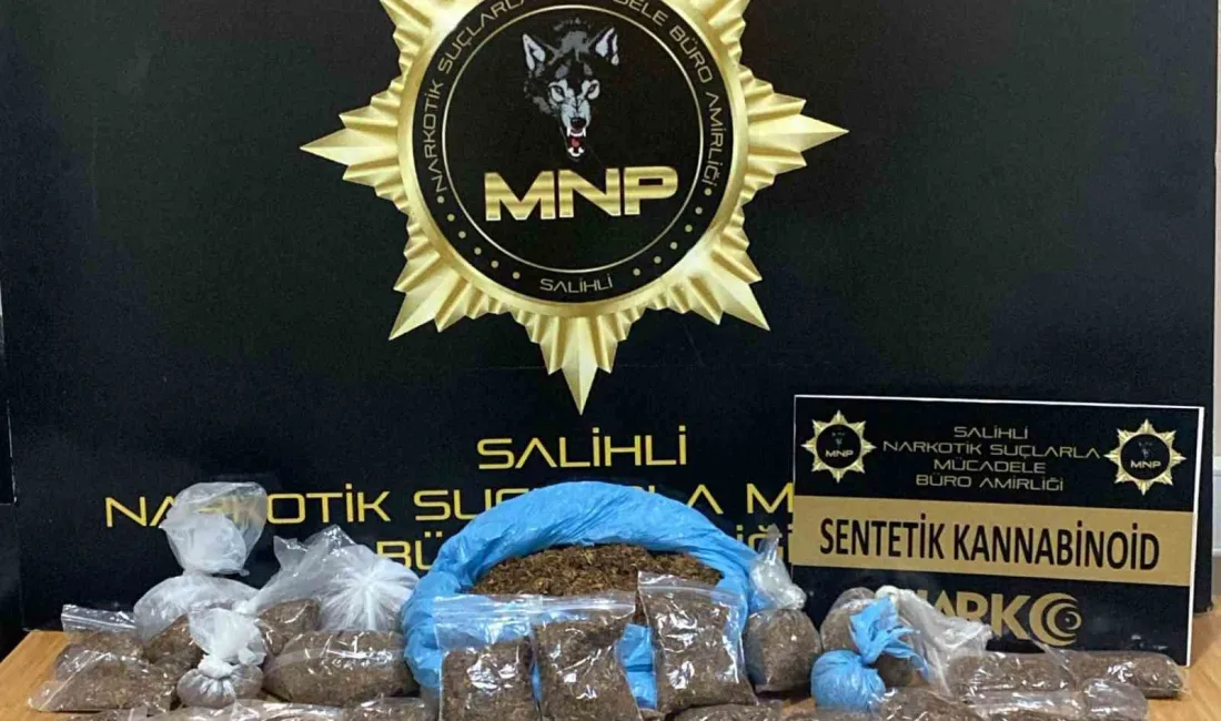 Salihli'de düzenlenen operasyonda 1 kilo 150 gram bonzai ele geçirildi,