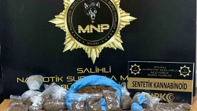 Salihli'de düzenlenen operasyonda 1 kilo 150 gram bonzai ele geçirildi,