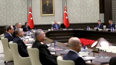 Milli Güvenlik Kurulu, Cumhurbaşkanı Recep Tayyip Erdoğan başkanlığında toplandı. Cumhurbaşkanlığı