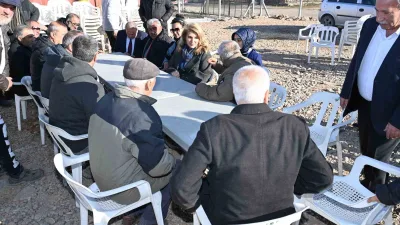 AK Parti Malatya Milletvekili İnanç Siraç Kara Ölmeztoprak, İkizce'de deprem