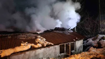 Ordu'nun Ünye ilçesindeki yangında Mustafa Tütüncü'ye ait ev kullanılamaz hale