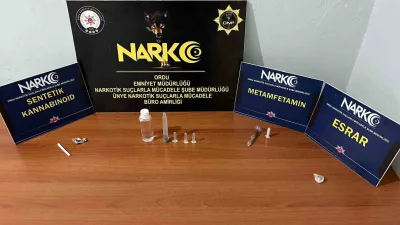 Ordu'da uyuşturucu operasyonunda 1 kişi tutuklandı, 2 kişi hakkında adli