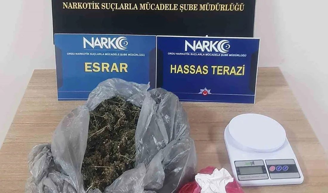 Ordu'da yapılan uyuşturucu operasyonlarında 3 kişi tutuklandı. Diğer 2 kişi