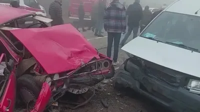 Ünye ilçesinde meydana gelen trafik kazasında iki aracın çarpışması sonucu