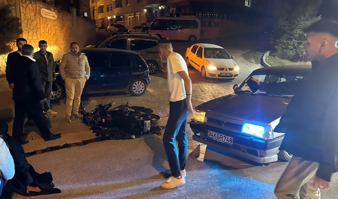 Kastamonu’da meydana gelen trafik kazasında, Rauf Denktaş Caddesi'nde Tofaş-Fiat otomobil