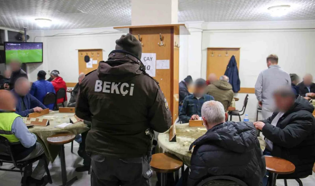 Rize'deki 3 günlük asayiş uygulamalarında 1960 kişinin GBT kaydı incelenirken