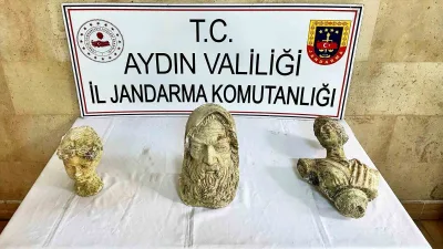 Aydın’ın Germencik ilçesinde Roma dönemine ait eserleri 200 bin dolara