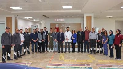 Bayburt Valisi Mustafa Eldivan, Bayburt Devlet Hastanesi'ni ziyaret ederek sağlık