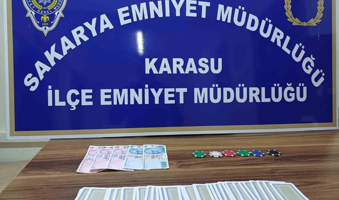 Sakarya’da yapılan kumar operasyonunda 16 kişiye işlem yapılırken, 3 iş