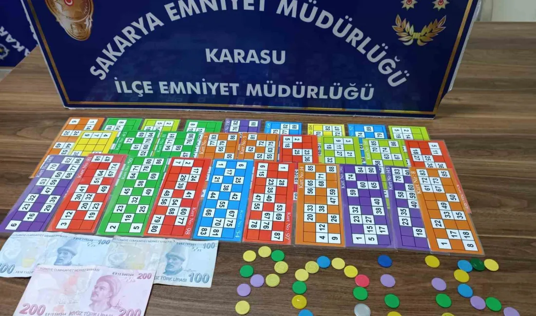 Sakarya'nın Karasu ilçesinde polis tarafından yapılan kumar operasyonunda 11 kişiye