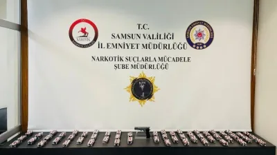 Samsun'da düzenlenen operasyonda, K.Ö.'nün evinde 4 bin 816 sentetik ecza