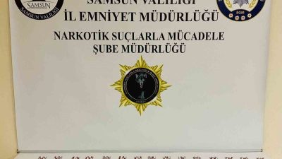 Samsun’da polis tarafından düzenlenen uyuşturucu operasyonunda 840 adet sentetik ecza