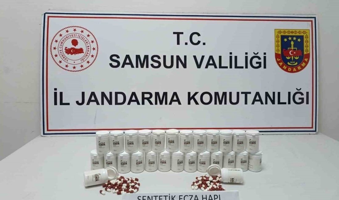 Samsun Atakum'da jandarma ekiplerince düzenlenen uyuşturucu operasyonunda E.İ. (24) ve