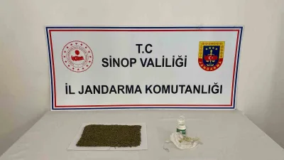Sinop'un Gerze ilçesinde jandarma operasyonunda 1 kişi tutuklandı. 78,72 gram