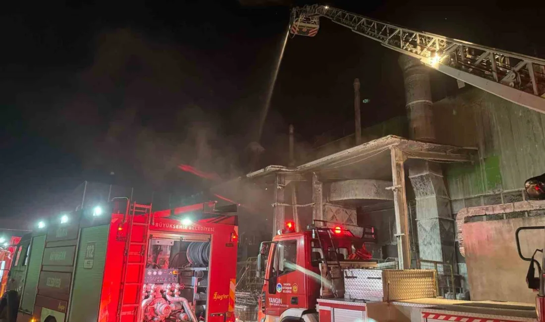 Sakarya'nın Arifiye ilçesinde bulunan Tırsan Fabrikası'nda çıkan yangın, 7 araç