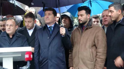 Trabzon'da CHP üyeleri, İstanbul Büyükşehir Belediye Başkanı Ekrem İmamoğlu'na destek