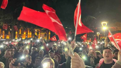 Trabzon'da CHP üyeleri, İstanbul Büyükşehir Belediye Başkanı Ekrem İmamoğlu'na destek