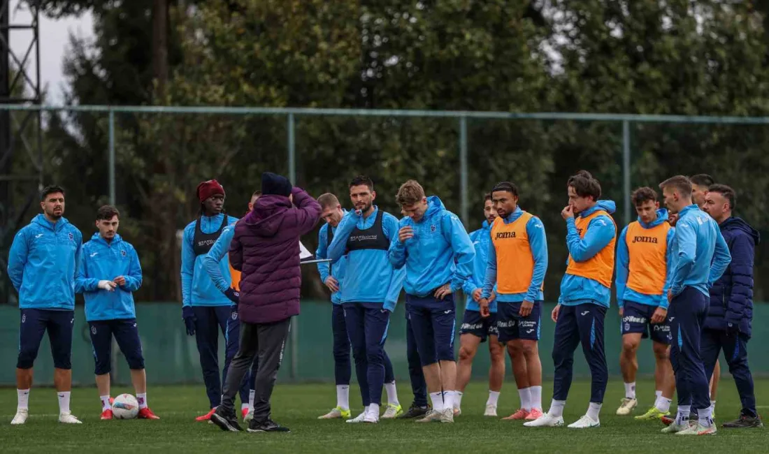 Trabzonspor, Göztepe maçı hazırlıklarına başladı. Teknik Direktör Fatih Tekke yönetiminde