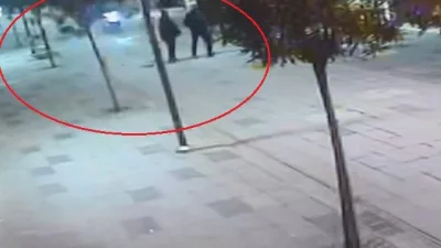 Ordu'nun Altınordu ilçesinde trafiğe kapalı yolda köpekleri kovalayan motosiklet sürücüsü,