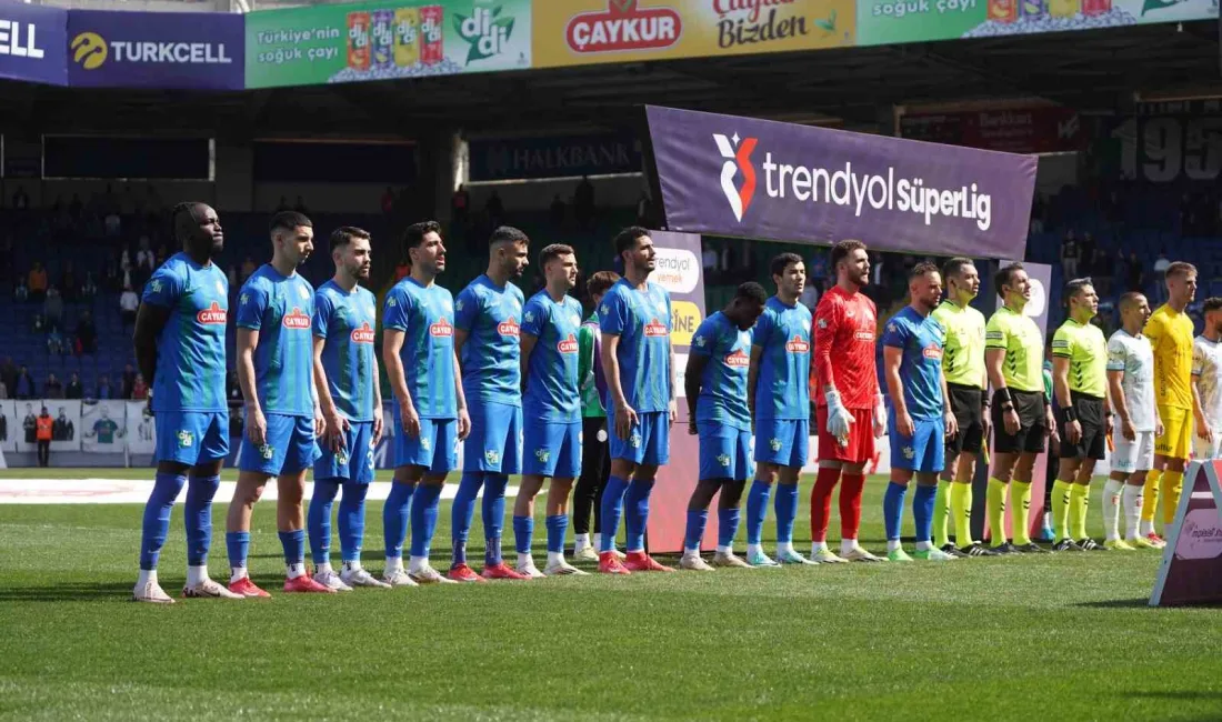 Çaykur Rizespor ile Bodrum FK arasındaki mücadelede ilk yarıyı Bodrum