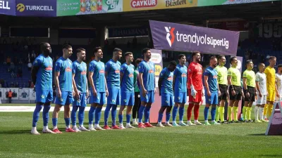 Çaykur Rizespor ile Bodrum FK arasındaki mücadelede ilk yarıyı Bodrum