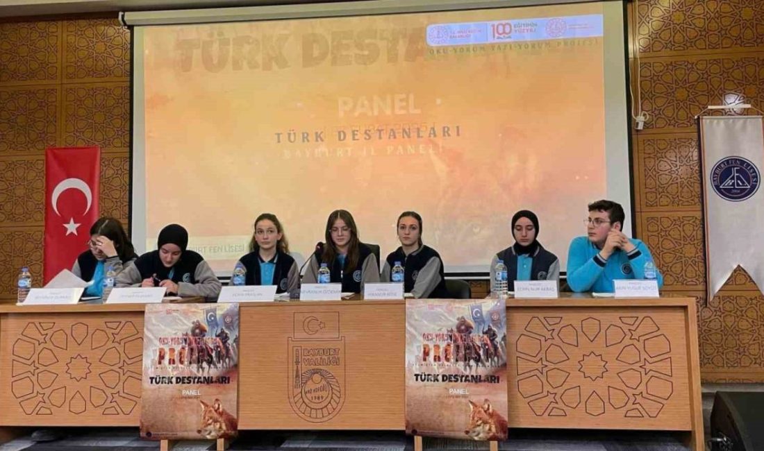 "Oku-Yorum, Yazı-Yorum" projesi çerçevesinde Bayburt Fen Lisesi tarafından "Türk Destanları