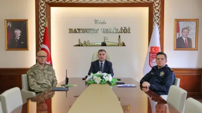 Bayburt Valisi Mustafa Eldivan, İçişleri Bakanı Ali Yerlikaya başkanlığında gerçekleşen
