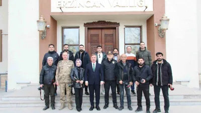 Erzincan Valisi Hamza Aydoğdu, İl Emniyet Müdürü Zafer Baybaba ve