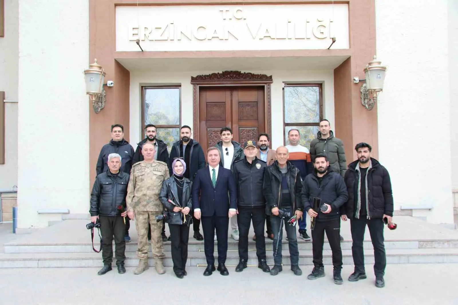 Erzincan Valisi Hamza Aydoğdu, İl Emniyet Müdürü Zafer Baybaba ve
