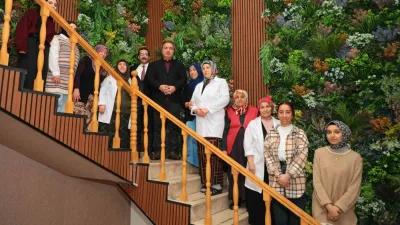 Erzincan Valisi Hamza Aydoğdu, Refahiye'de Kaymakam Halil İbrahim Köroğlu ile