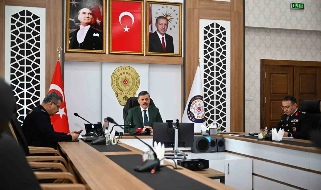 Erzurum Valisi Mustafa Çiftçi, 2024-2025 asayiş verilerini değerlendirdi. Suçlarda düşüş