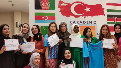 Trabzon'daki üniversitelerde eğitim gören uluslararası misafir öğrenciler, KULDER tarafından düzenlenen