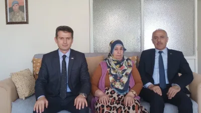 Kıbrıs Gazisi Mehmet Ozulu'nun iş yerinde ziyareti ile başlayan etkinlikte,