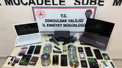 Zonguldak'ta yapılan operasyonda 7'si Zonguldak, 8'i diğer illerde olmak üzere