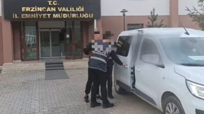 Erzincan’da polis ekipleri, hakkında 18 yıl kesinleşmiş hapis cezası bulunan