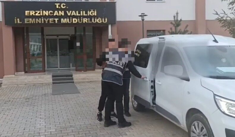 Erzincan’da polis ekipleri, hakkında 18 yıl kesinleşmiş hapis cezası bulunan