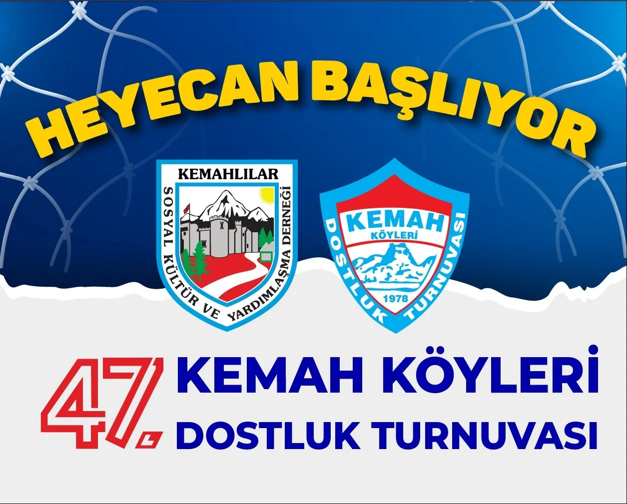 Bu yıl 47.’si düzenlenecek Erzincan Kemah Köyleri Dostluk Turnuvası yarın
