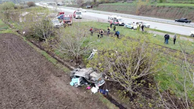 Amasya'nın Taşova ilçesinde meydana gelen kazada Zikri Güneş'in kullandığı otomobil